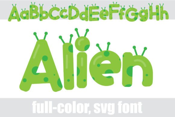 Alien Font: A Playful, Full-Color Typeface for Creative Projects