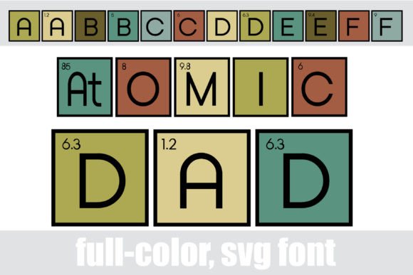 Atomic Dad: Science Meets Style in a Bold Display Font