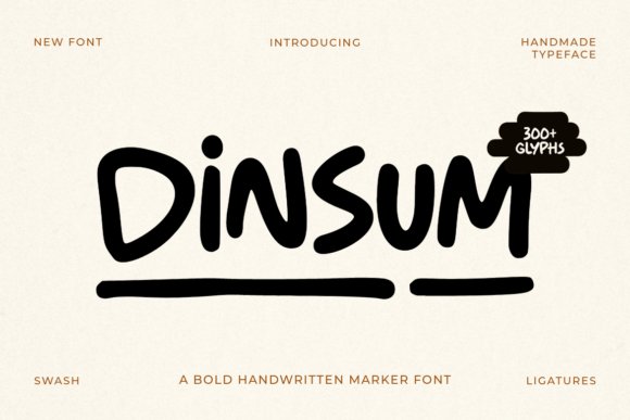 Dinsum: The Handwritten Marker Font That Brings Brands to Life