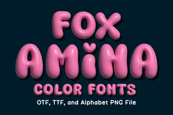 Discover Fox Amina: The Color Font for Charming, Hand-Painted Designs