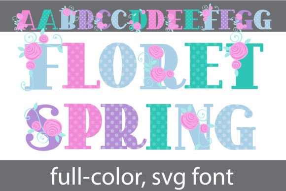 Floret Spring: Where Serif Elegance Meets Vibrant Floral Color