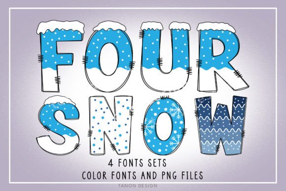 Four Snow: A Festive Font for Your Holiday Designs