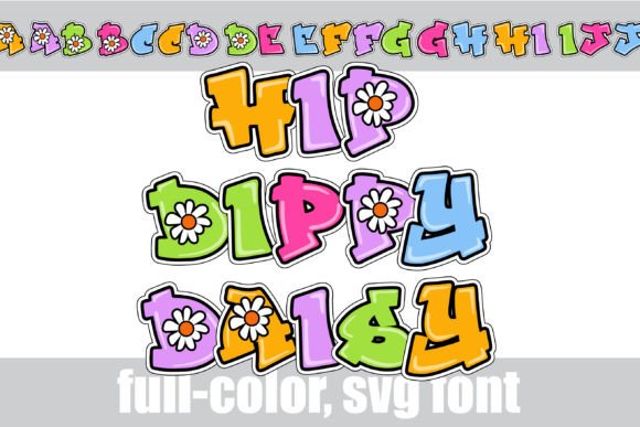 Hip Dippy Daisy: A Retro Flower Font with a Modern Graffiti Twist