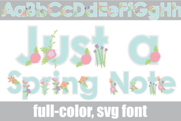 Just a Spring Note: A Fresh Take on Colorful Typography