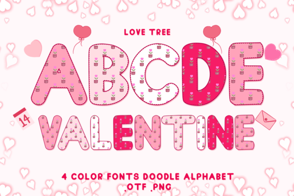 Love Tree: A Color Font That Brings Heartfelt Charm to Every Design