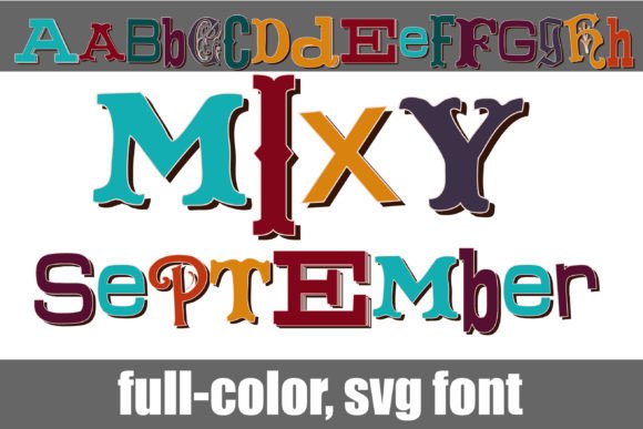 Mixy September: A Full-Color Font for Autumnal Charm