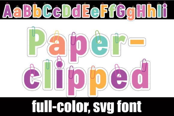 Paperclipped: The Playful SVG Font That Pops Off the Page