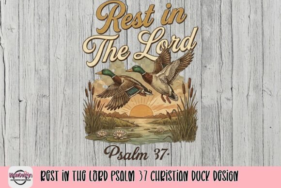 Serene Design: Rest in The Lord Psalm 37 Ducks