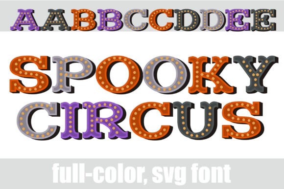 Spooky Circus: A Playfully Eerie Font for Bold Designs