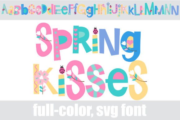 Spring Kisses: A Whimsical Typeface for Modern Creators