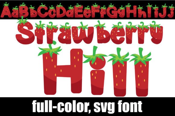 Strawberry Hill: A Playful SVG Color Font for Modern Design