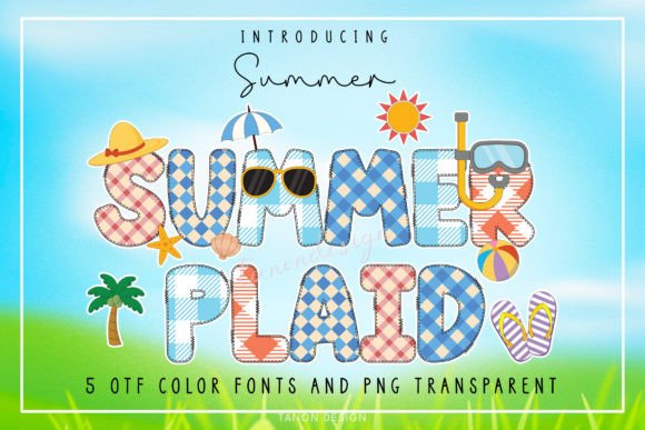 Summer Plaid: A Fresh Take on Patterned Typography