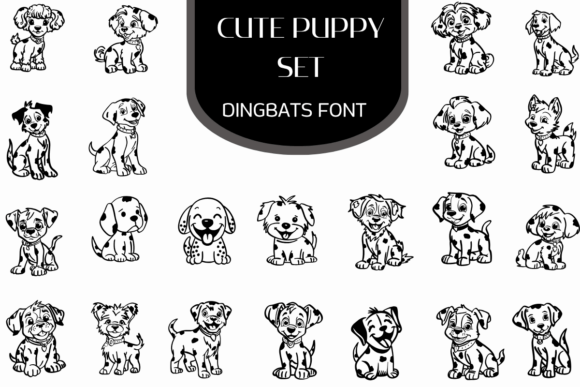 Unleash Creative Charm with the Cute Puppy Set